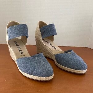 Anne Klein 8.5 M Zoey Round Toe Espadrille Wedge